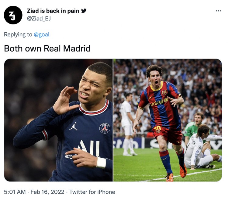 Meme PSG Madrid