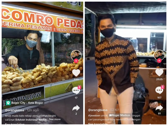 Viral! Pedagang Gorengan Tampan dan Modis yang Bikin Netizen Salfok