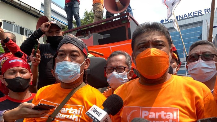 Presiden Konfederasi Serikat Pekerja Indonesia (KSPI) Said Iqbal