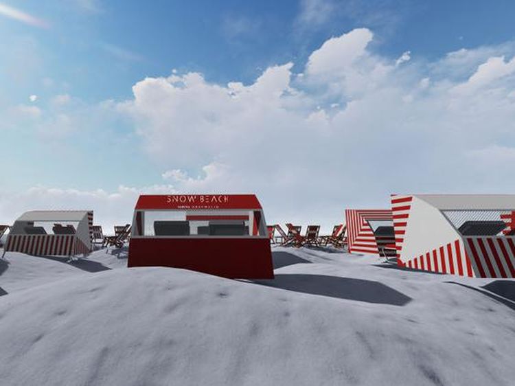 Potret Snow Beach, Nuansa Pantai di Tengah Salju