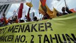 Geruduk Kemenaker, Buruh Tolak Aturan JHT