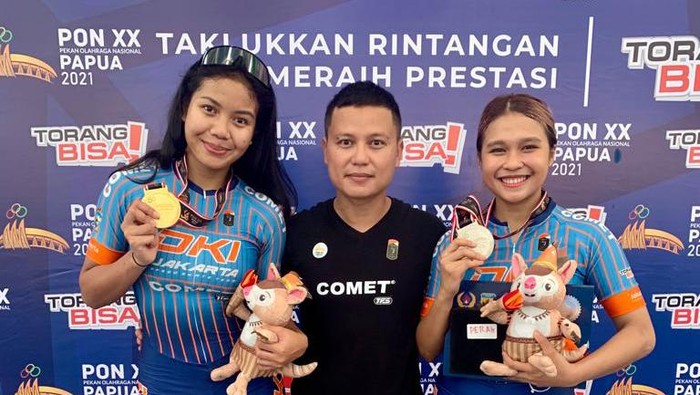 Atlet sepatu roda DKI Jakarta dapat emas di PON XX Papua