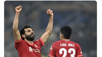 Akun resmi Liverpool merayakan kemenangan 2-0 atas Inter Milan. Menang untuk bekal di Anfield, tulis mereka. Foto: Twitter