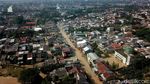 Penampakan dari Udara Ratusan Rumah Dikepung Banjir di Bekasi