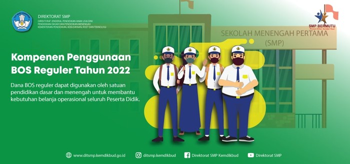Ada 12 komponen yang dapat dibiayai menggunakan BOS reguler
