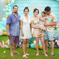 Ulang tahun ke-2 Claire Herbowo diadakan di tepi pantai, tepatnya kawasan Bali Beach Glamping, Tabanan, Bali. Foto: Instagram/@shandyaulia