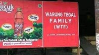 Jika diperhatian nama warung ini terkesan kasar. Namun WTF yang dimaksud di sini adalah Warung Tegal Family. Foto: Instagram/Facebook