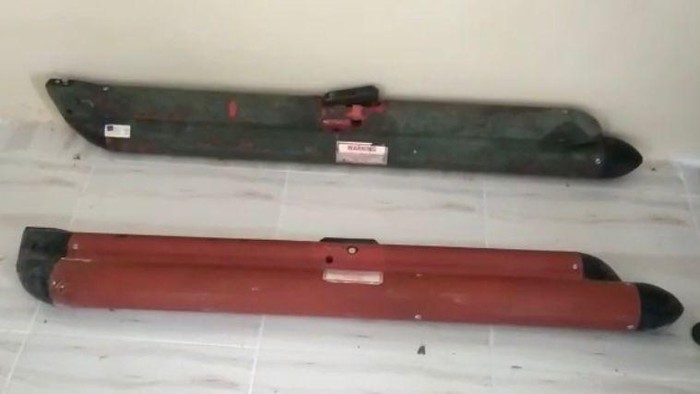 2 Benda mirip rudal Made In USA ditemukan dari Laut Selayar. (dok. Istimewa)