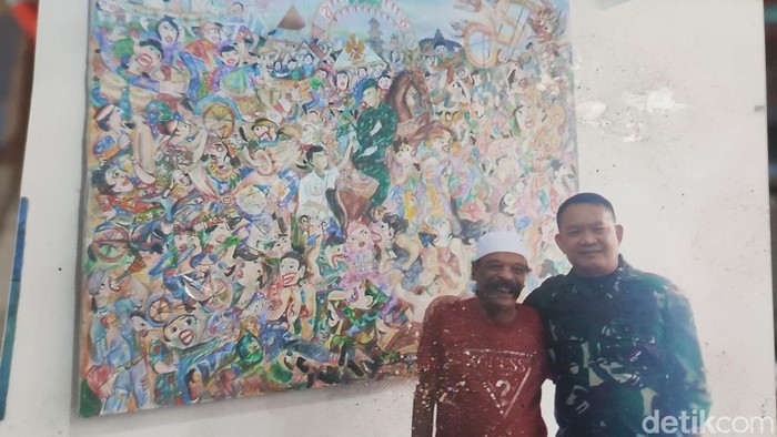 Foto guru Umar Sumarta dan Dudung Abdurrachman saat masih menjadi Pangkostrad