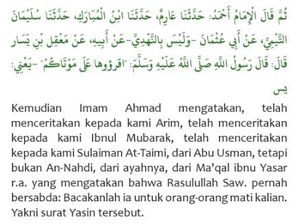 Keutamaan Membaca Yasin Tiga Kali Malam Nisfu Syaban dan Dalilnya