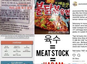 Istilah Babi dan Alkohol dalam Bahan Mie Instan Korea yang Harus Diketahui Muslim