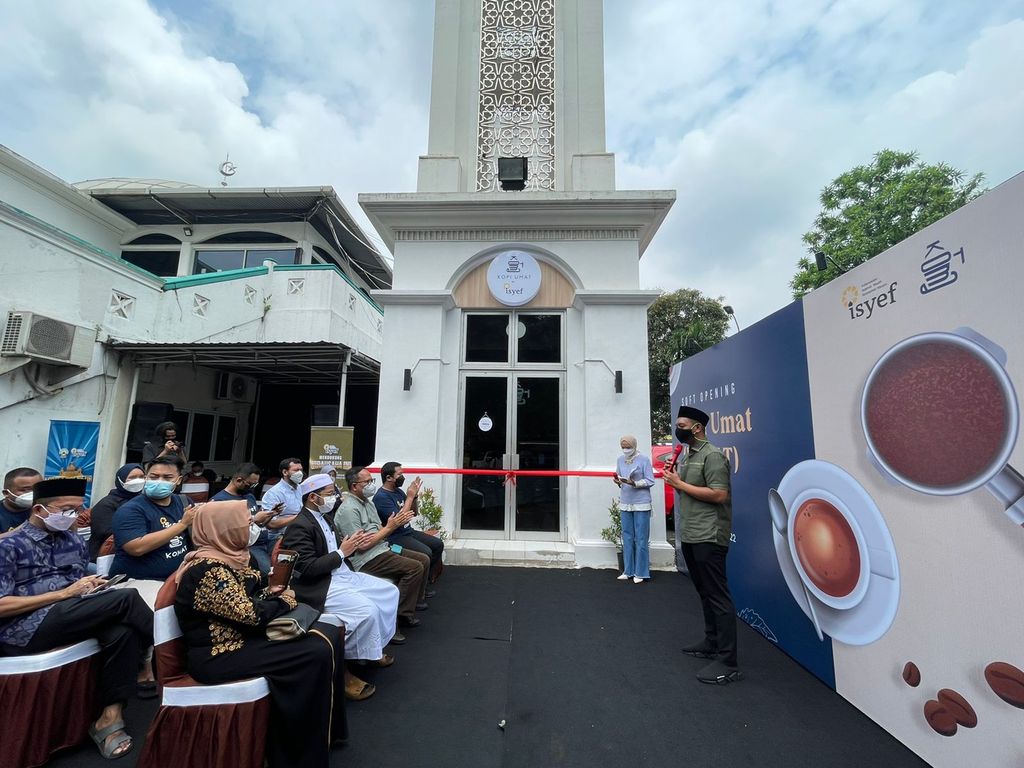 Peluncuran ISYEF Point di Jakarta Barat, Jumat (18/2/2022), yang disulap dari menara Masjid Raya Al-Isra