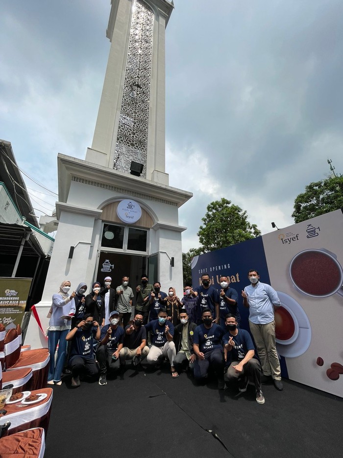 Peluncuran ISYEF Point di Jakarta Barat, Jumat (18/2/2022), yang disulap dari menara Masjid Raya Al-Isra