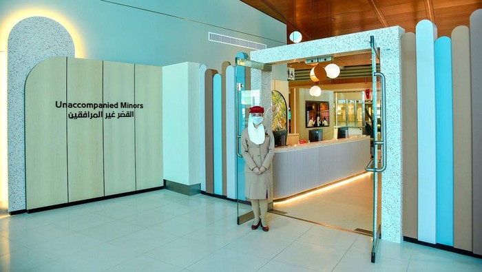 Lounge Emirates khusus penumpang anak-anak