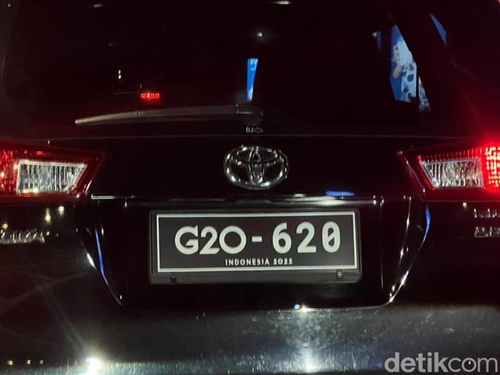 Pelat nomor khusus untuk Anggota G20