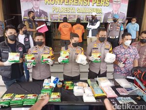 Polisi Tangkap 2 Pengedar Sabu 16 Kg di Samarinda, Pemilik Masih Buron