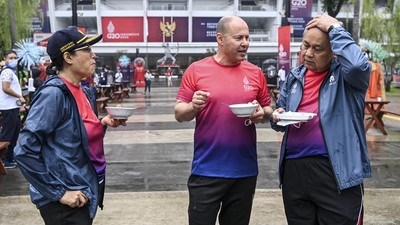 Sri Mulyani Ajak Delegasi G20 Cicipi Makanan Betawi di GBK