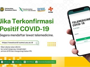 Telemedicine USU Beri Layanan Lengkap untuk Bantu Pasien COVID-19