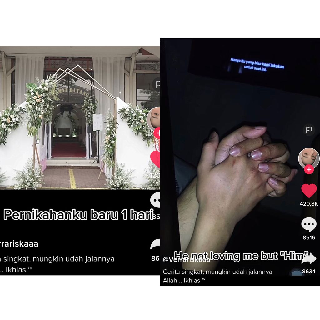 Viral wanita yang menikah baru satu hari terpaksa cerai. Alasannya bikin nyesek.