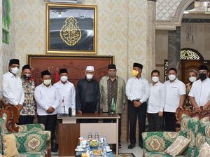 Temui Rais Aam PBNU, Airlangga Minta Doa agar Pandemi Cepat Selesai