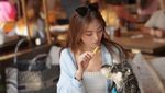Momen Seru Celina Harto Miss Hong Kong Makan Kuotie dan Dimsum