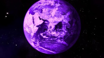 Shil DasSarma dari University of Maryland beranggapan Bumi sempat didominasi warna ungu akibat sejenis molekul yang dikeluarkan oleh mikroba kuno. (Foto: Internet)