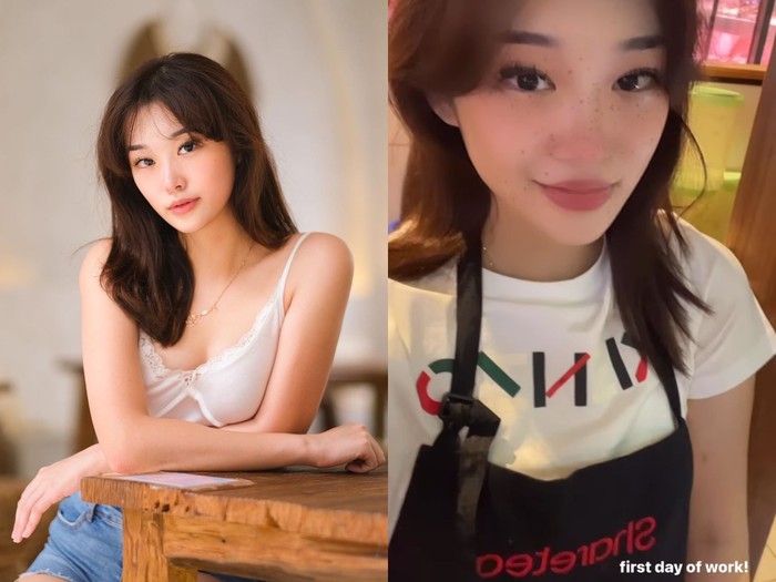 Livy Renata kerja di gerai boba