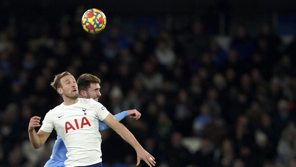 Manchester City vs Tottenham Hotspur imbang di babak pertama. (Foto: AP/Jon Super)