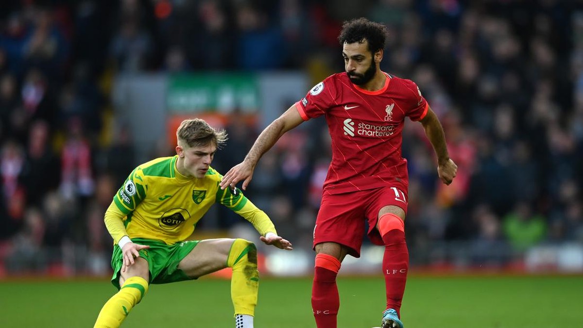 Mohamed Salah mencetak gol ke-150 bersama Liverpool. (Foto: Getty Images/Gareth Copley)