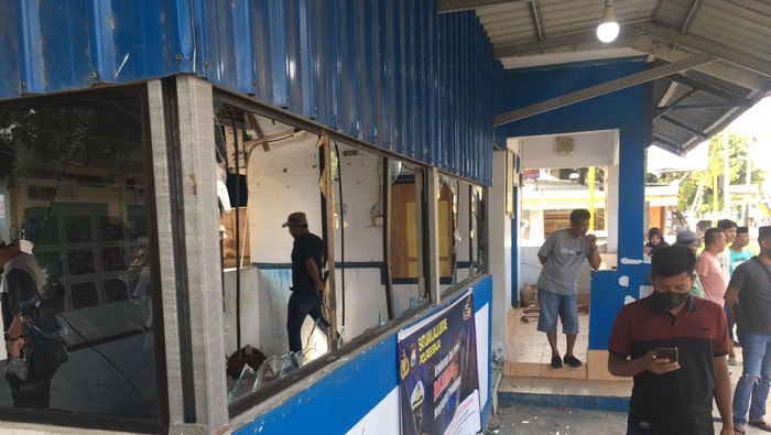 Pos Polantas di Sinjai, Sulsel diserang oknum TNI. (dok. Istimewa)