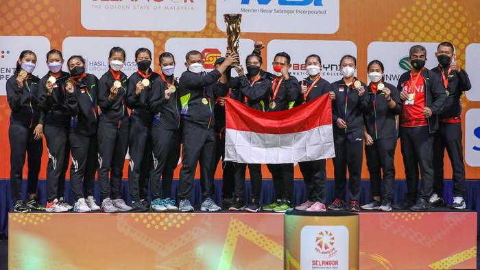Tim Putri Indonesia Juara Badminton Asia Team Championship (BATC) 2022