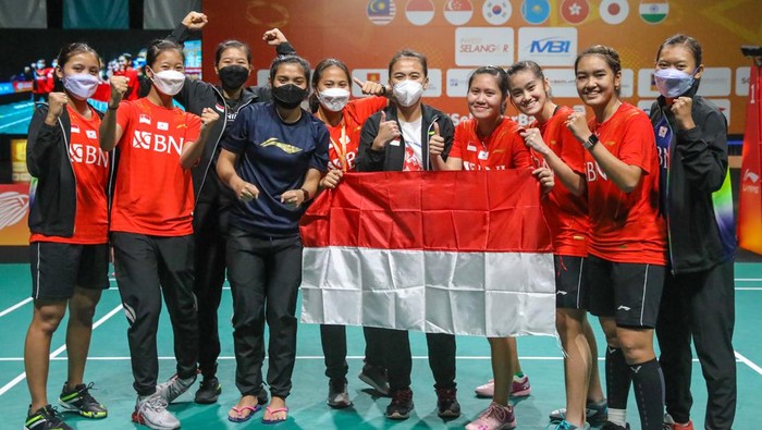 Tim Putri Indonesia Juara Badminton Asia Team Championship (BATC) 2022