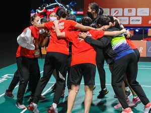 Puasnya Rionny Mainaky Lihat Tim Putri RI Juara BATC 2022