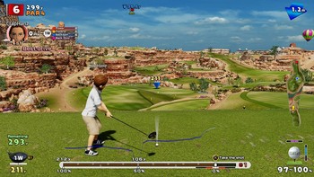 Game pertama yaitu Everybodys Golf. Meminta pemain untuk berperan sebagai orang yang bermain olahraga golf. Foto: (PlayStation).