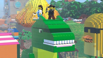 Selanjutnya LEGO Worlds, menjadi pelipur lara bagi gamer yang bingung memilih game PS4 untuk anak. Dari segi visual, sebenarnya serupa dengan LEGO Star Wars: The Force Awakens. Foto: (PlayStation).