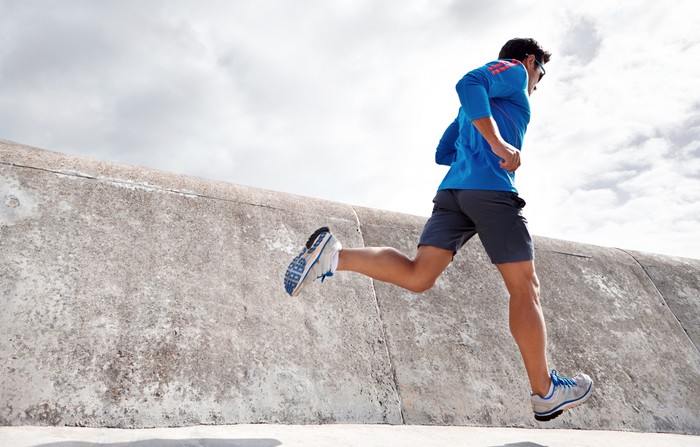 Ilustrasi pria jogging