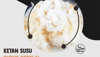 Selain itu, di Malang juga ada Susu Ketan Pak Yan dengan aneka topping, seperti pisang, durian hingga kedelai. Foto: Instagram