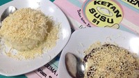 Ketan Susu 51 bisa kamu kunjungi di kawasan Ciputat, Tangerang. Di sini ada ketan susu dengan 30 varian dan harga mulai Rp 9.000-an. Foto: Instagram @ketansusu51