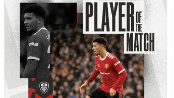 Jadon Sancho yang semalam tampil impresif dinobatkan sebagai Player of the Match. Foto: Twitter