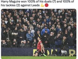 MU Babat Leeds United, Netizen Soroti Gol Maguire