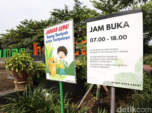 Tiga Taman di Kota Kediri Kembali Dibuka dengan Prokes Ketat
