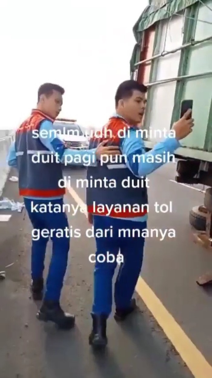 Viral video petugas Tol Kayu Agung-Palembang melakukan pungli