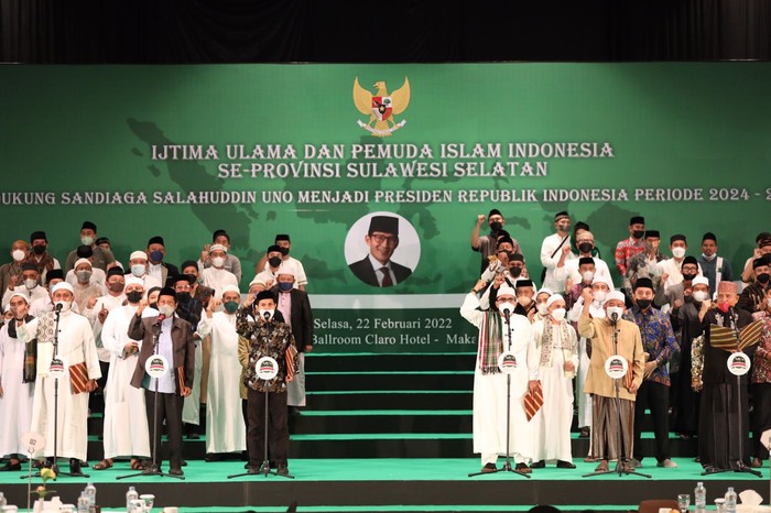 Deklarasi Sandiaga Capres di Sulsel