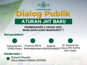 Sila Gabung! Lakpesdam NU Klaten Gelar Dialog soal Polemik Aturan JHT
