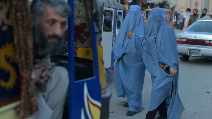 Most women have been barred from their government jobs since the Taliban retook power in Afghanistan in August (WAKIL KOHSAR/AFP)