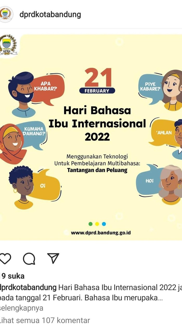 Instagram DPRD Kota Bandung.