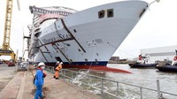 Kapal dengan bobot 236.858 ton ini dibangun di Saint Nazaire Prancis. Prosesnya menghabiskan waktu selaam tiga tahun. (Royal Carribean)