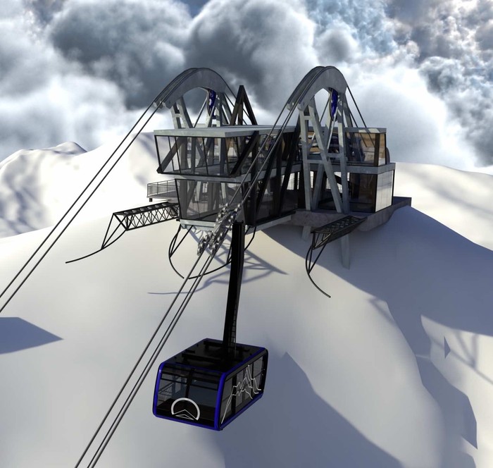 Rancangan jaringan trem dan gondola baru di Big Sky Resort