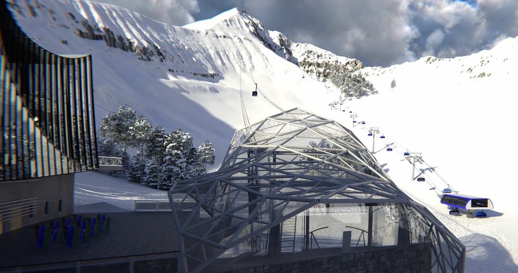 Rancangan jaringan trem dan gondola baru di Big Sky Resort