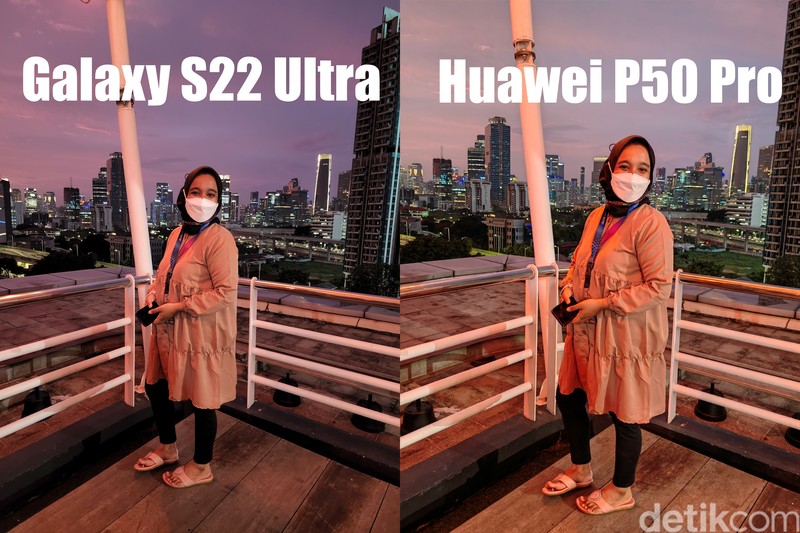 Uji kamera Galaxy S22 Ultra Vs Huawei P50 Pro